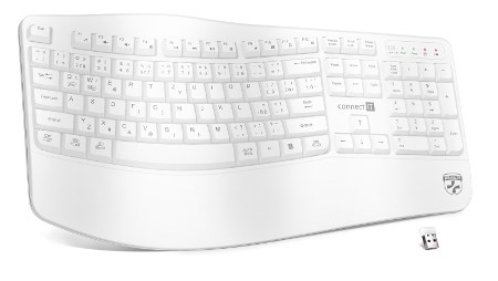 Connect IT CKB-2815-CS klávesnice ergonomický náklon