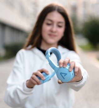 LAMAX BaseKid1 blue omezení hlasitosti