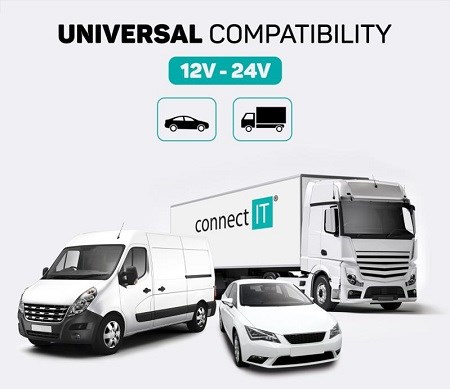 Connect IT CCC-8600 Bluetooth,2x USB,Micro SD černý vestavěný mikrofon