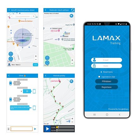 Lamax WatchY2 Pink bezpečnostní zóny