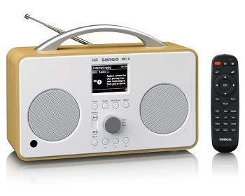 Lenco PIR-645WH internetové rádio duální budík