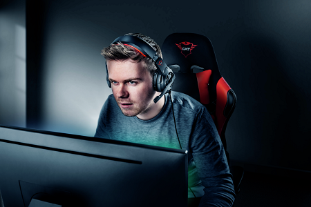 Trust GXT 310 Gaming Headset nastavitelný hlavový most