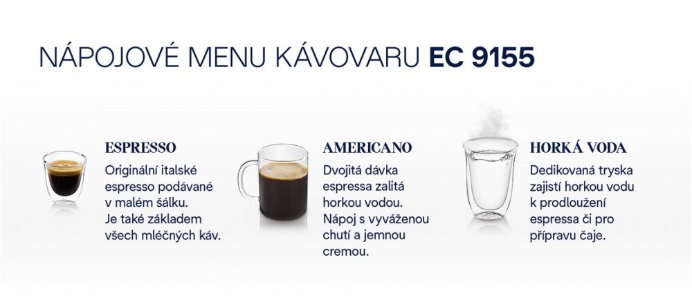 DeLonghi EC 9155W káva