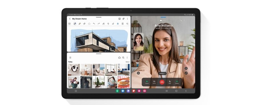 Samsung Galaxy Tab A9+ až tři okna najednou