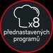 8 přednastavených programů