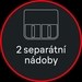 2 separátní nádoby