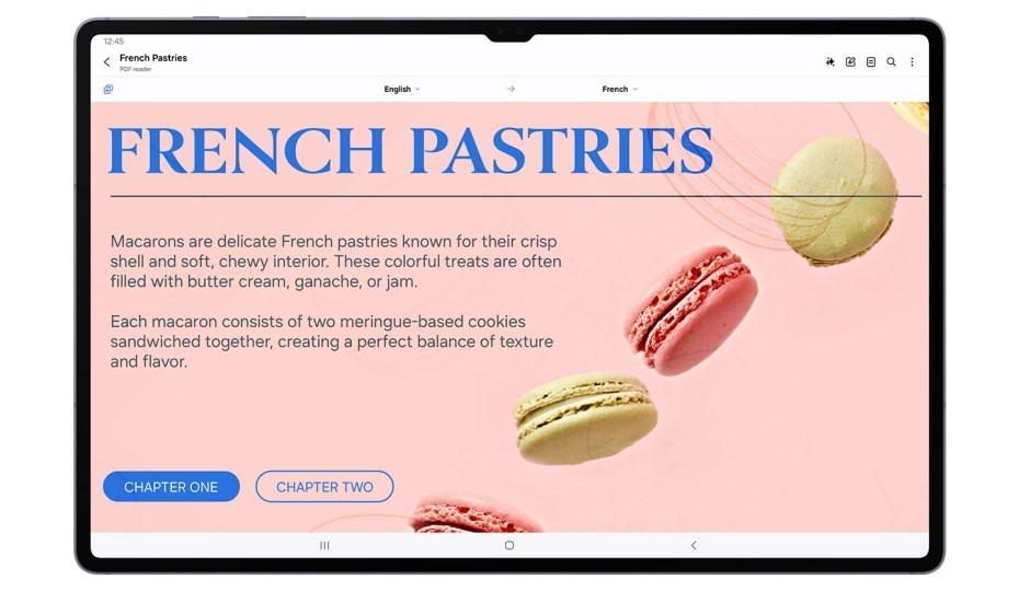 Samsung GalaxyTab S10 plus přeložení celých souborů