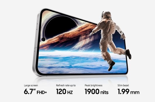 Samsung Galaxy S24 FE jasnější displej