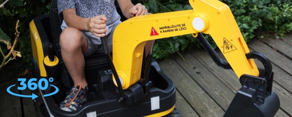 Detsky elektricky bagr Bluetouch USB vstup