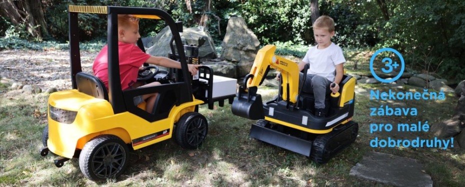 Detsky elektricky bagr Bluetouch intuitivní ovládání