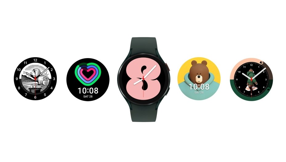 Galaxy Watch4 různé displeje