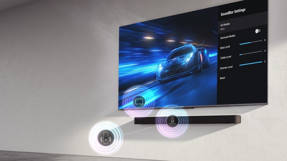 Hisense U8KQ kalibrace zvuku