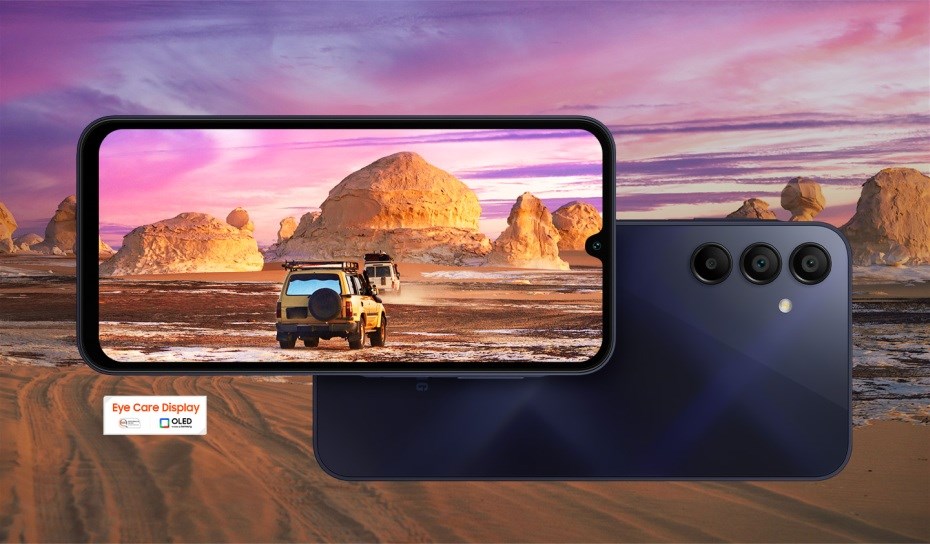 Samsung Galaxy A15 Super AMOLED displej