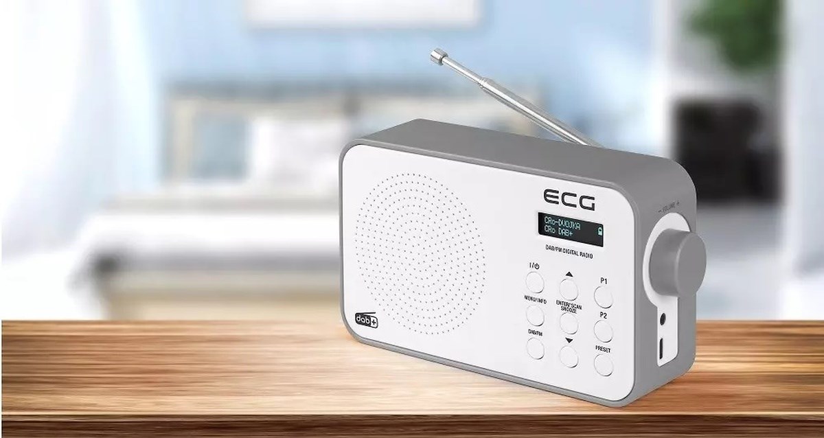 ECG rádio s funkcí DAB+