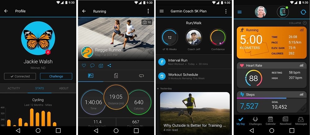 Garmin vívoActive 3 tréninkový deník v aplikaci Garmin Connect