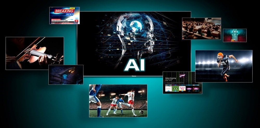 Hisense H65B7100 operační systém VIDAA U s umělou inteligencí (AI)