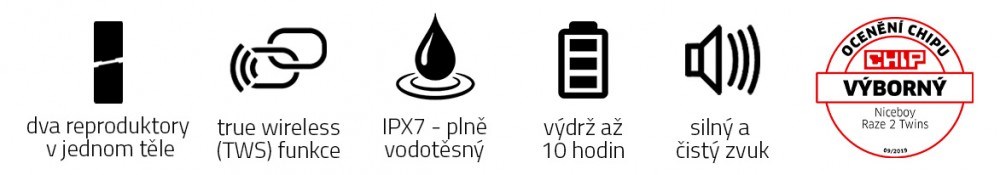 Přednosti bezdrátového reproduktoru Niceboy RAZE 2 twins