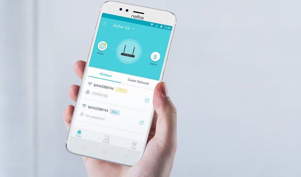 TP-Link Archer C6 chytrá aplikace Tether