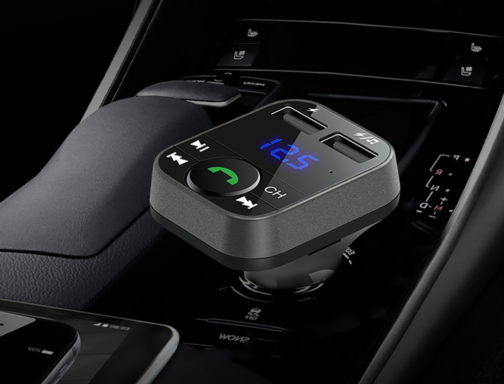 MKF-BT34CH, FM transmitter s bluetooth a USB nabíječkou