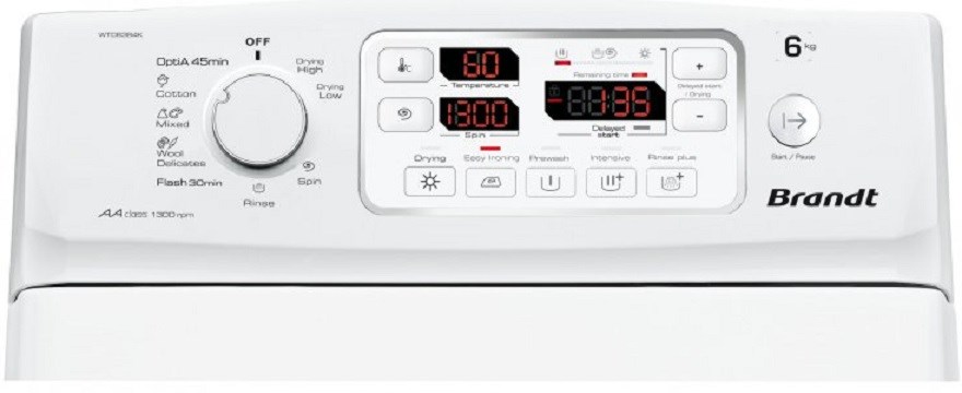 BRANDT WTD 6384 K ovládání