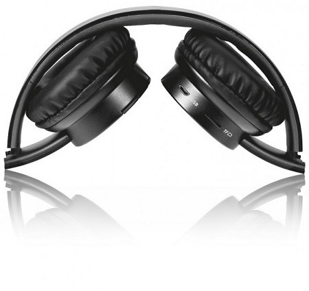 Bluetooth sluchátka Aligator AH02 černá sklopná konstrukce