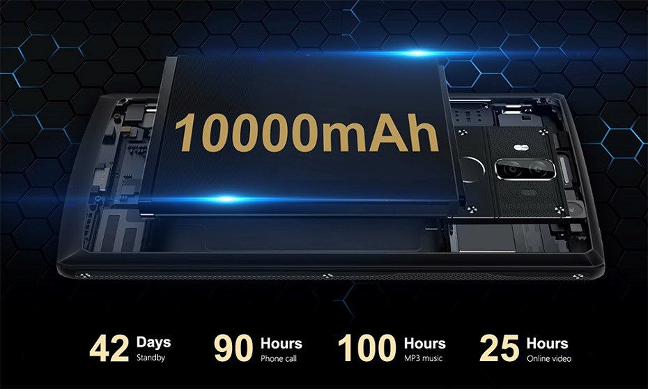 Oukitel K7 Pro DS Black kapacita 10000 mAh