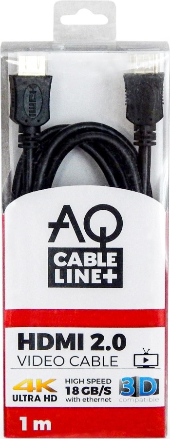 Aq Hdmi kabel Bvh010 - Hdmi 2.0 kabel 4K/uhd - 1,0 m