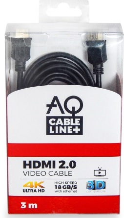 Aq Hdmi kabel Bvh030 - Hdmi 2.0 kabel 4K/uhd - 3,0 m