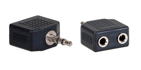 Levně Aq reproduktorový kabel Ka404 - rozdvojka stereo z Jack 3,5 mm M na 2x Jack 3,5 mm F
