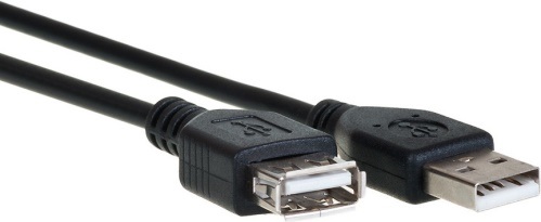 AQ KCV030 - prodlužka USB 2.0 A F - USB 2.0 A M, délka 3,0 m