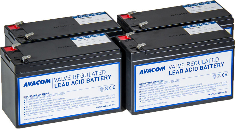 AVACOM bateriový kit pro renovaci RBC132 (4ks baterií) (AVACOM AVA-RBC132-KIT) + DOPRAVA ZDARMA