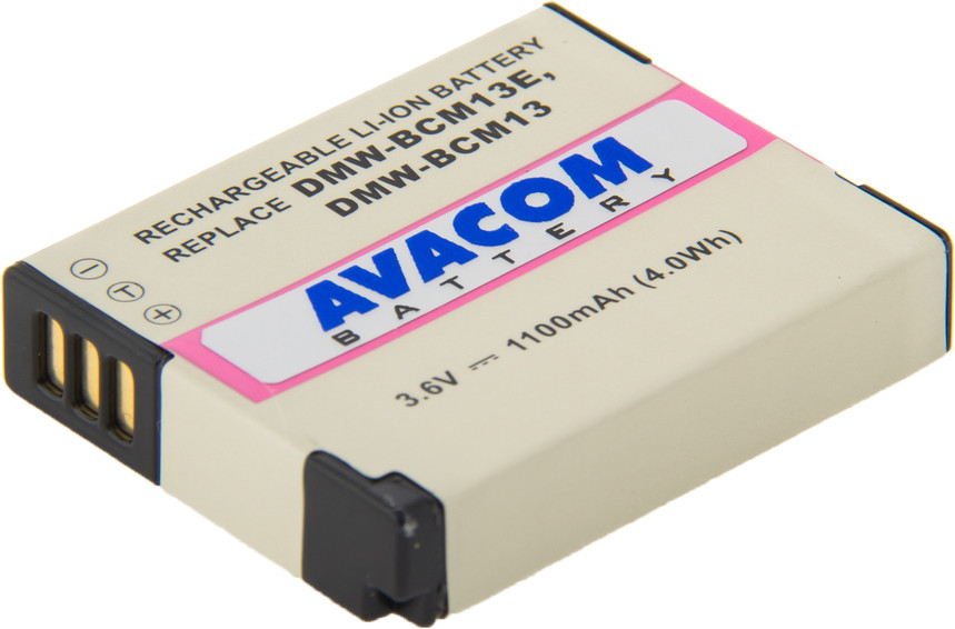 Levně Avacom Baterie do fotoaparátu Panasonic Dipa-cm13-338 Li-ion 3.6V 1100mAh - neoriginální - Baterie Panasonic Dmw-bcm13, Bcm13e Li-ion 3.6V 1100mAh 4Wh