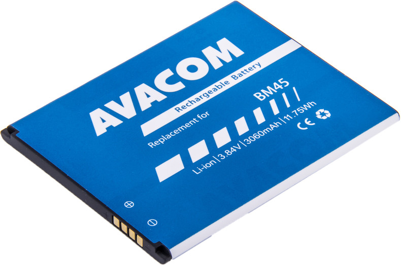 Levně Avacom Baterie do mobily Ostatní Gsxi-bm45-3060 Li-ion 3,84V 3060mAh - neoriginální - Baterie do mobilu Xiaomi Redmi Note 2 Li-ion 3,84V 3060mAh (náhr