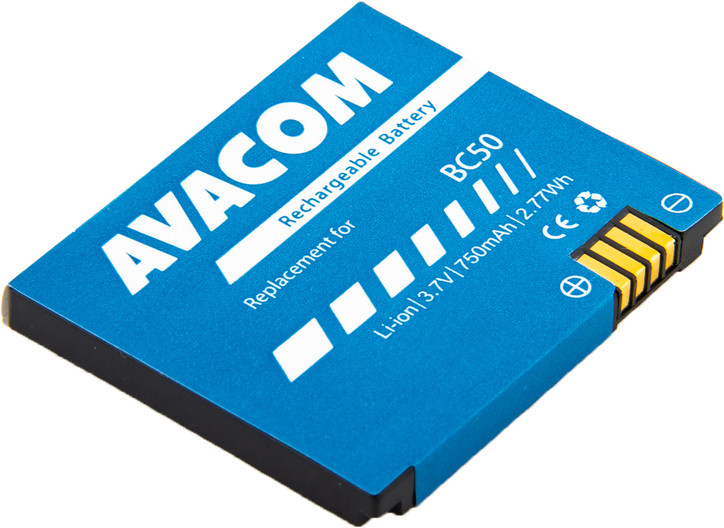 AVACOM GSMO-BC50-S750 Li-Ion 3,7V 750mAh - neoriginální - Baterie do mobilu Motorola L6 Li-Ion 3,7V 750mAh (náhrada BC50)