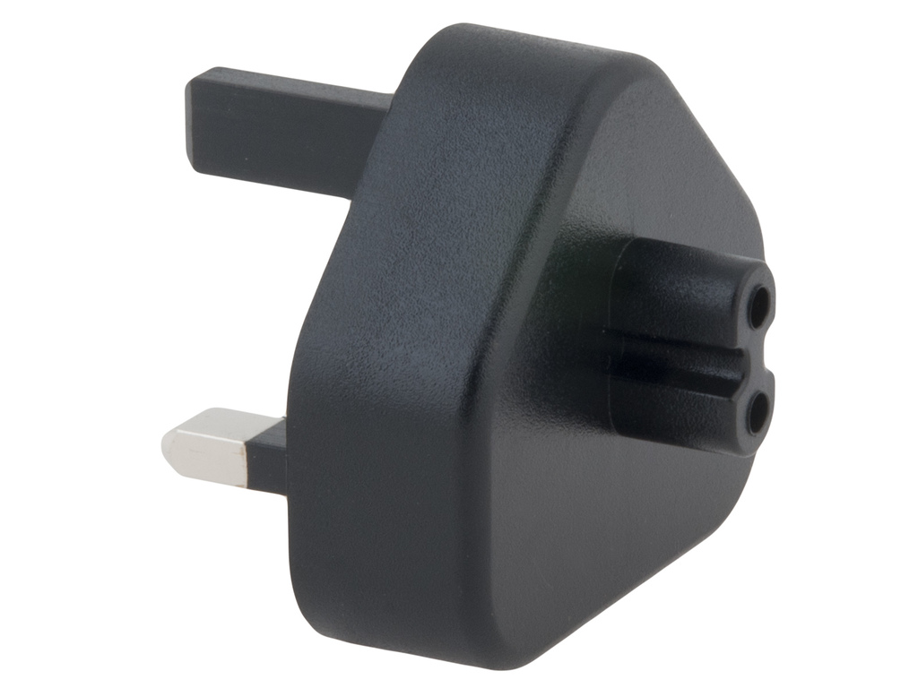 Levně cestovní adaptér Zásuvkový konektor Typ G (UK) pro Usb-c nabíječky, černá