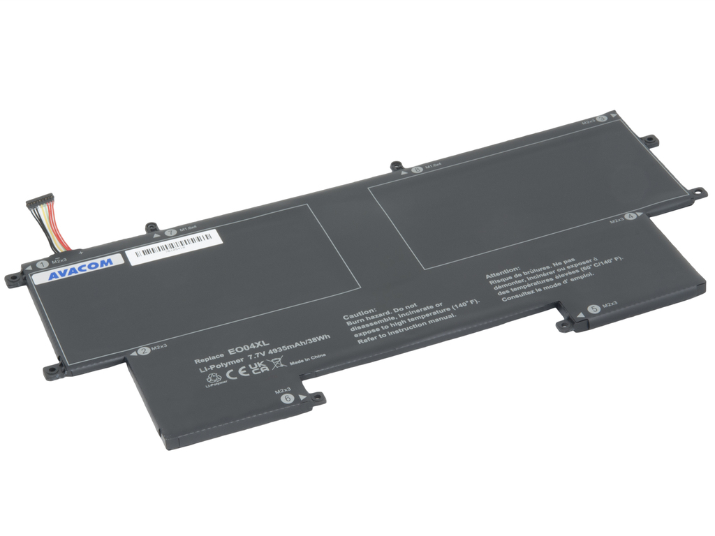 HP EliteBook Folio G1 Li-Pol 7,7V 4935mAh 28Wh - černý konektor + DOPRAVA ZDARMA