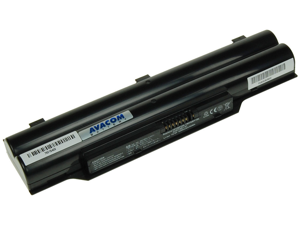 Levně Avacom Baterie do notebooku Fujitsu Siemens Nofs-ah53-806 Li-ion 10,8V 5200mAh - neoriginální - Baterie Fujitsu Siemens Lifebook Ah530, Ah531 Li-ion 1