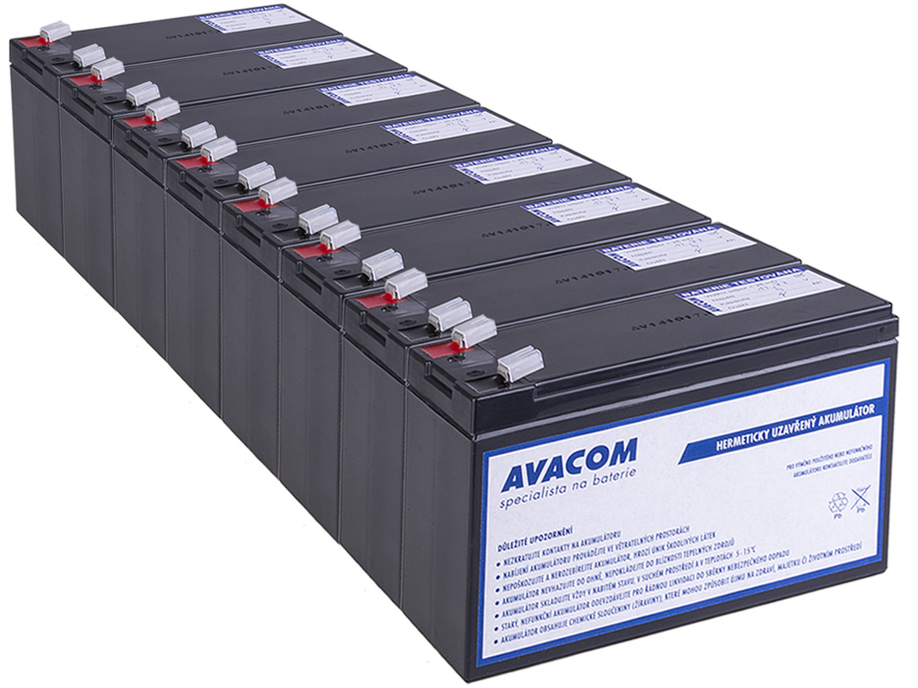 Levně Avacom záložní zdroj bateriový kit pro renovaci Rbc27 (8ks baterií) (AVACOM Ava-rbc27-kit)