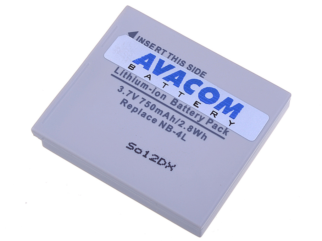 AVACOM DICA-NB4L-532 Li-Ion 3.7V 750mAh - neoriginální - Baterie Canon NB-4L Li-Ion 3.7V 750mAh 2.8W