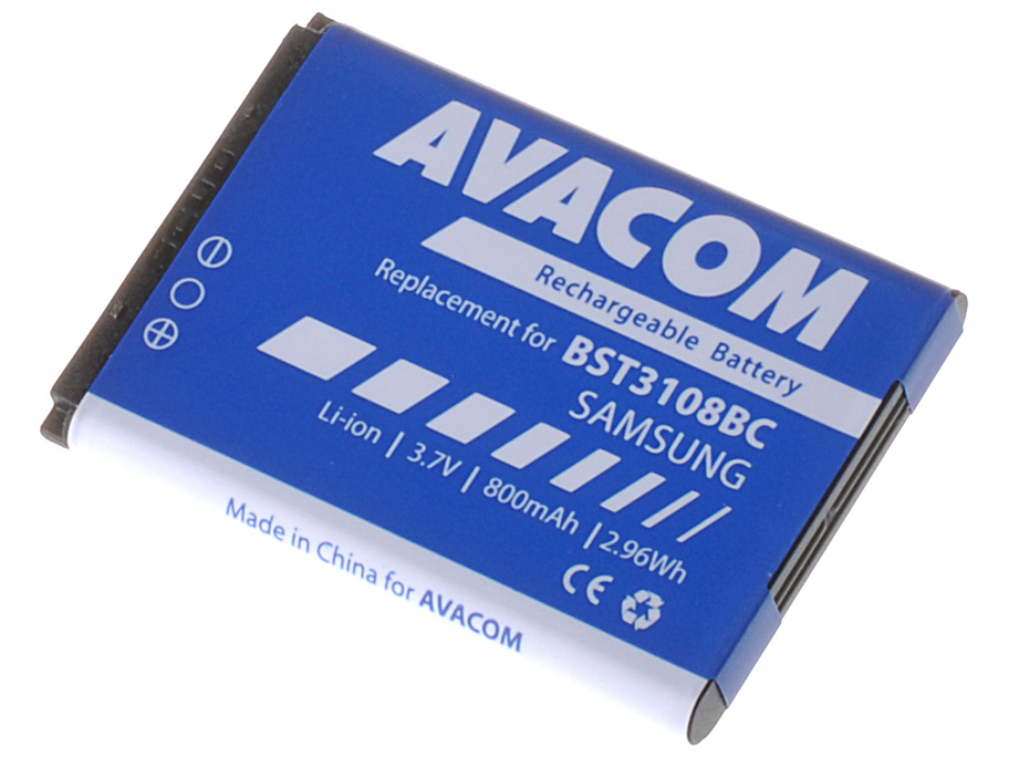 Levně Avacom Baterie do mobilu Samsung Gssa-e900-s800a Li-ion 3,7V 800mAh - neoriginální - Baterie do mobilu Samsung X200, E250 Li-ion 3,7V 800mAh (náhrada