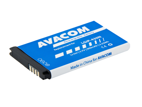 AVACOM GSLG-430N-900 Li-Ion 3,7V 900mAh - neoriginální - Baterie do mobilu LG GM360 Li-Ion 3,7V 900mAh, (náhrada LGIP-430N)