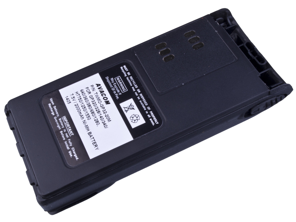 Levně Avacom Baterie do vysílačky Twmo-gp32-20m Ni-mh 7,5V 2000mAh - neoriginální - Baterie Motorola Gp320/340/360, Ht750/1250..- Waris Ni-mh 7,5V 2000mAh
