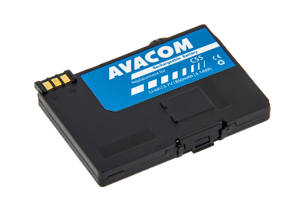 AVACOM GSSI-C55-S850 Li-Ion 3,6V 850mAh - neoriginální - Baterie do mobilu Siemens C55, S55 Li-Ion 3,6V 850mAh (náhrada EBA-510)