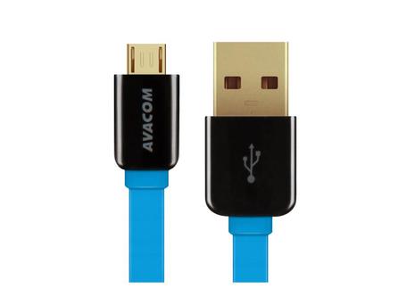 AVACOM MIC-120B kabel USB - Micro USB, 120cm, modrá - AVACOM DCUS-MIC-120B