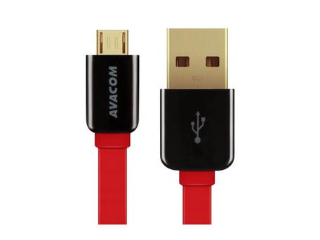 AVACOM MIC-40R kabel USB - Micro USB, 40cm, červená - AVACOM DCUS-MIC-40R