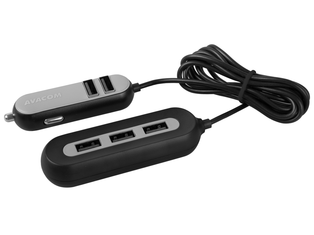 AVACOM CarHUB nabíječka do auta 5x USB výstup, černá - AVACOM NACL-CH5X-KK