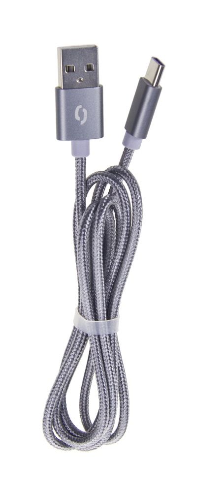 ALIGATOR TUBA 2A nabíjecí kabel USB type C šedý (DAKT004)