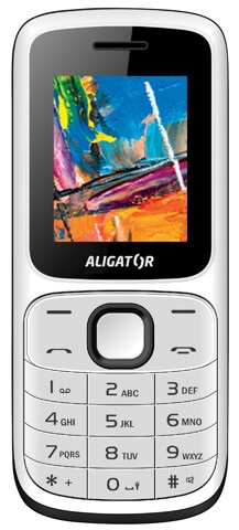 Levně Aligator mobilní telefon D210, White/black