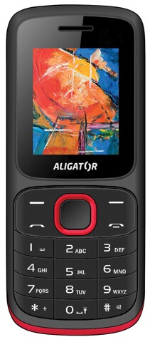 Levně Aligator mobilní telefon D210, Black/red