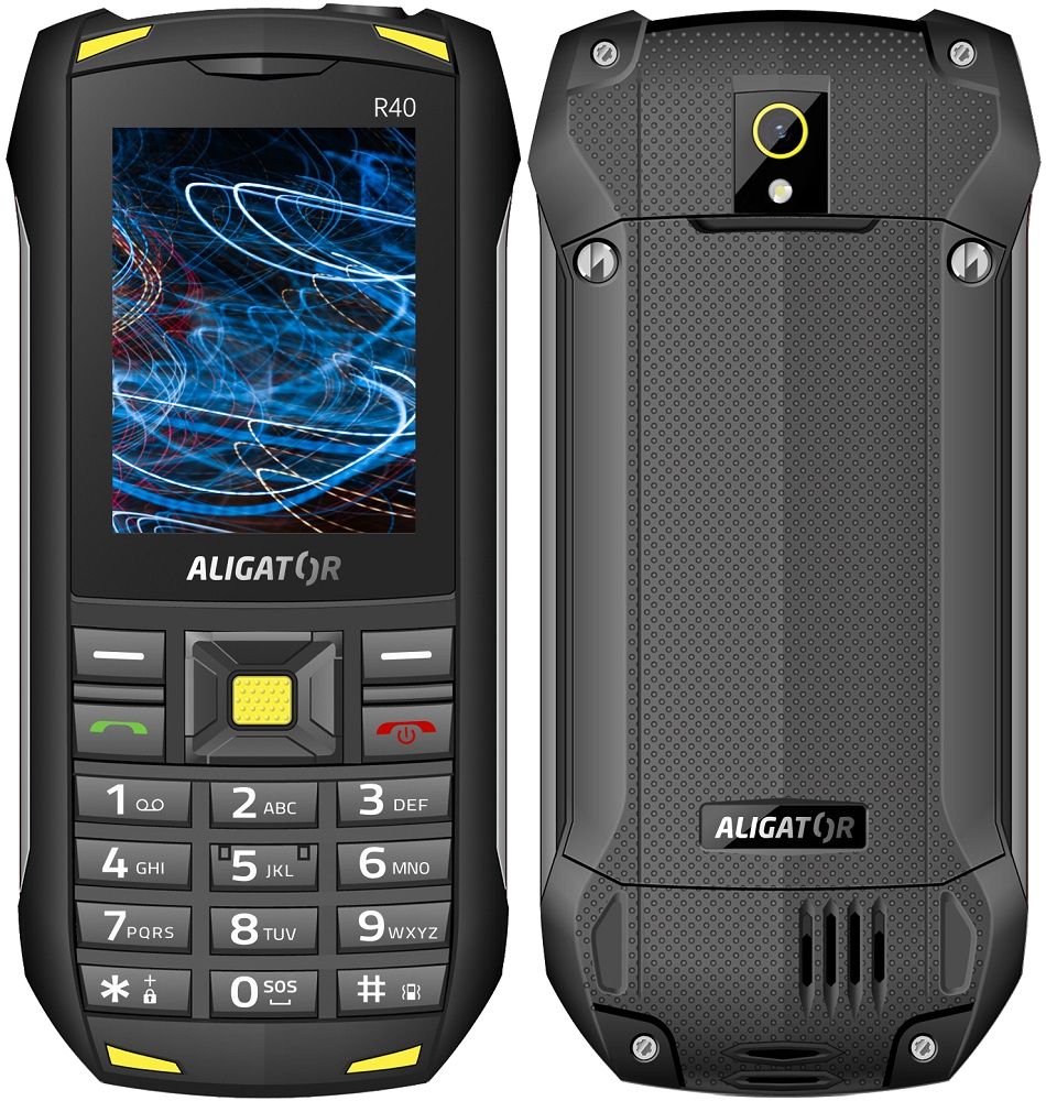 Aligator mobilní telefon R40 eXtremo Yellow